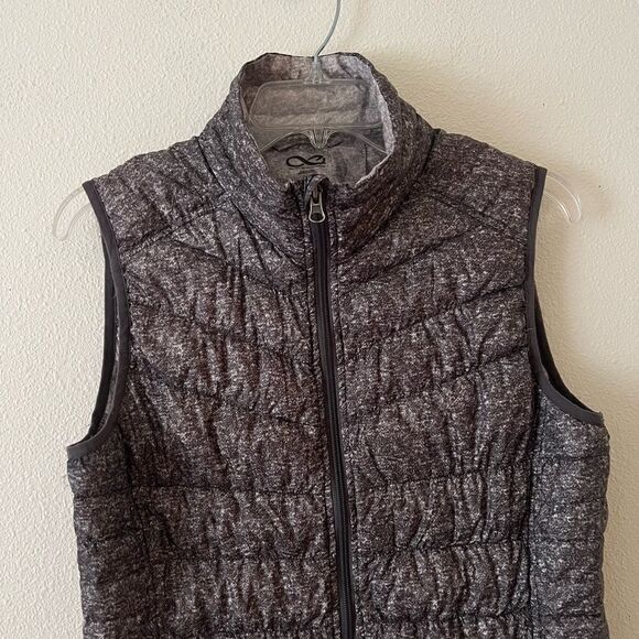 Be By Blanc Noir With Mesh Puffer Vest Zip Up 80% Down Womens Size Small - Picture 3 of 5